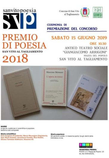 Premio di poesia San Vito al Tagliamento 2018-19